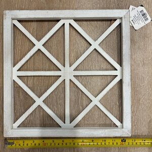 White Geometric Wall Decor